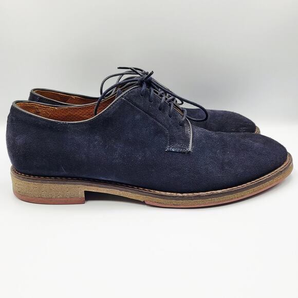 To Boot New York Adam Derrick Navy Blue Suede Derby Loafer Men’s Size 9.5 - Picture 2 of 11